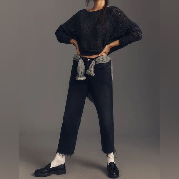 Anthropologie Pilcro Open-Stitch Crew-Neck Sweater (XS) - Picture 4 of 8